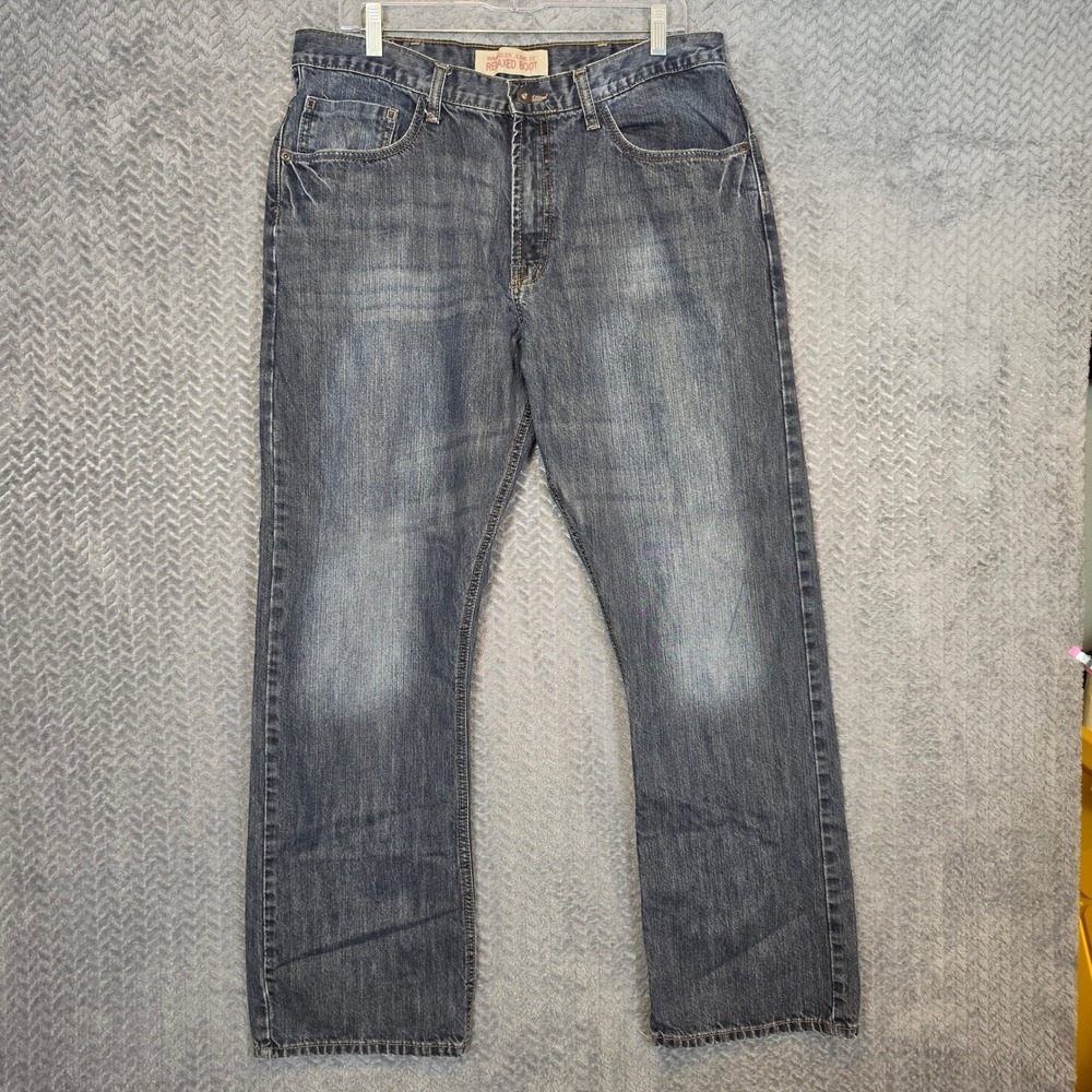 Wrangler Jeans Co Mens Relaxed Boot Cut Dark Wash Denim Jeans 98RTWCD 34x30
